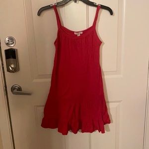 A pink summer dress.